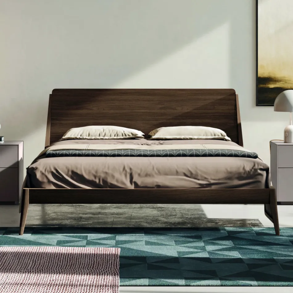 Kompletní ložnice s 5 prvky v moderním stylu Made in Italy - Savanna Viadurini