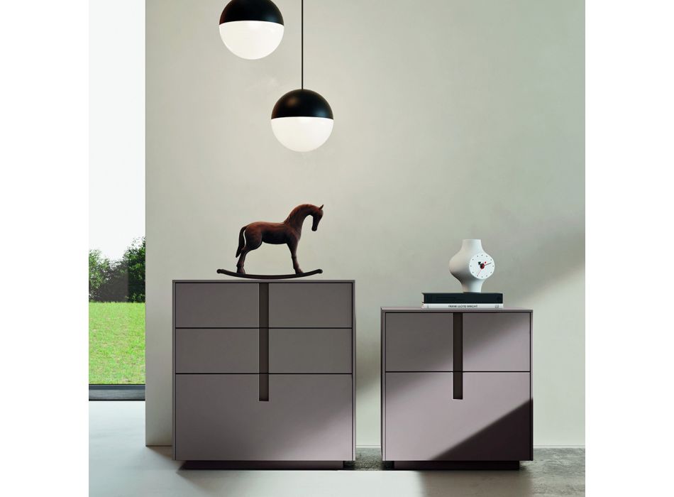 Kompletní ložnice s 5 prvky v moderním stylu Made in Italy - Savanna Viadurini
