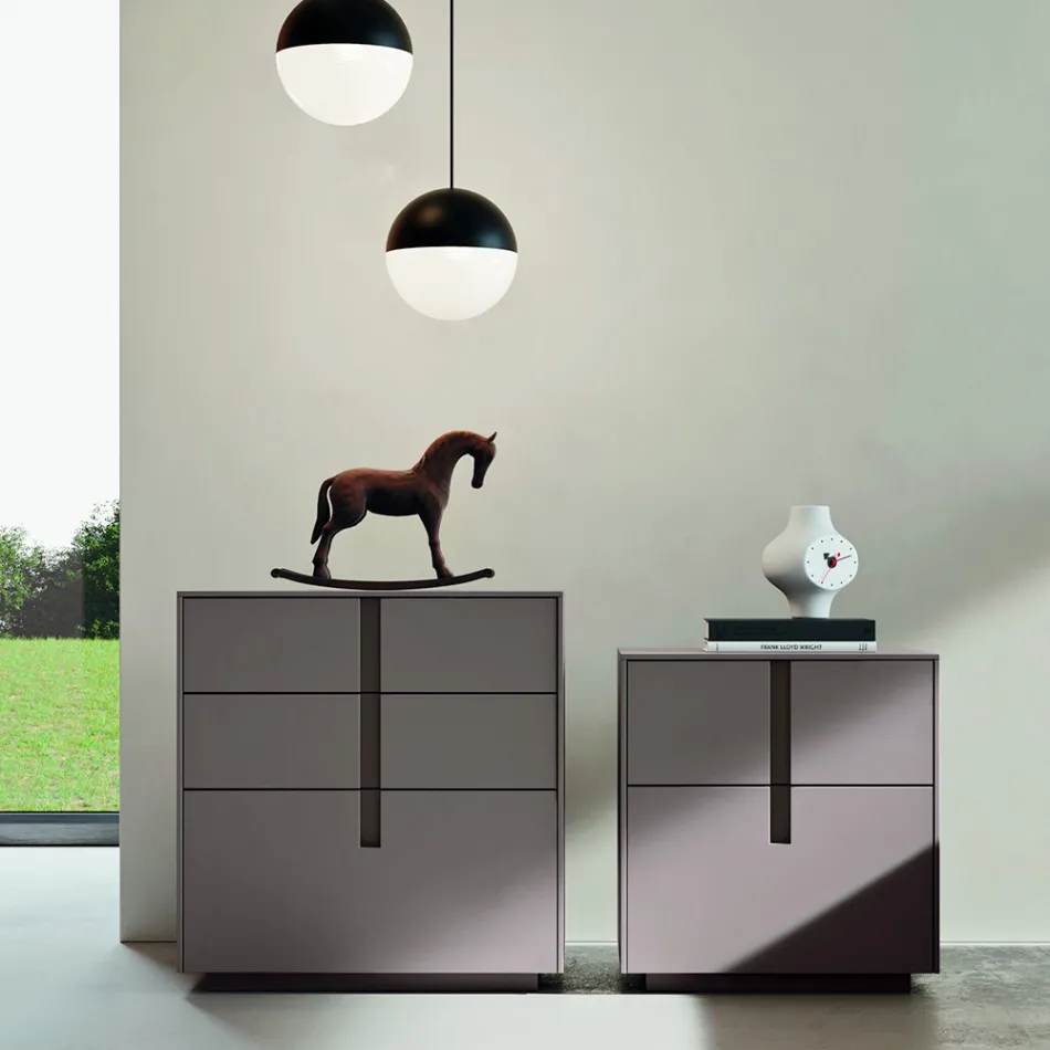 Kompletní ložnice s 5 prvky v moderním stylu Made in Italy - Savanna Viadurini