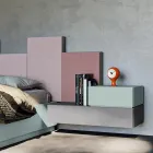 Kompletní ložnice s 5 prvky vyrobena v Itálii Vysoká kvalita - křemen Viadurini