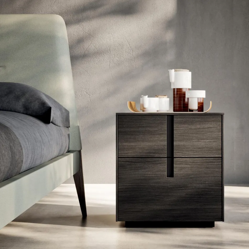 Dvoulůžkový pokoj s 5 prvky v moderním stylu vyrobený v Itálii - Octavia Viadurini