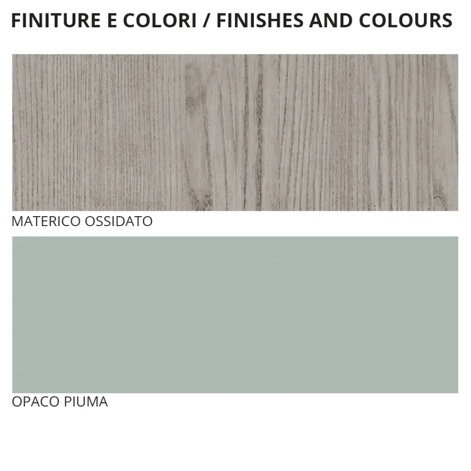 Moderní ložnice se 4 prvky v moderním stylu vyrobena v Itálii - Lusinda Viadurini