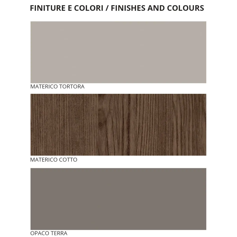 Moderní 5prvková ložnice v moderním stylu vyrobená v Itálii - Melodia Viadurini