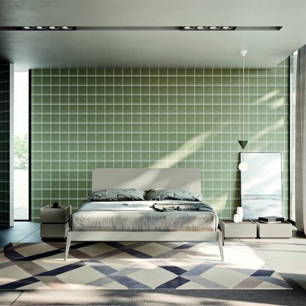 Moderní 5prvková ložnice v moderním stylu vyrobená v Itálii - Melodia Viadurini