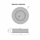 Kulatý designový nástěnný bioethanový krb z lakované oceli - Trenton Viadurini