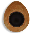 Nástěnný krb z bioethanolu v oválném provedení lakovaná ocel - Guiscard Viadurini