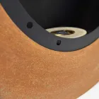 Nástěnný krb z bioethanolu v oválném provedení lakovaná ocel - Guiscard Viadurini