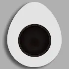 Nástěnný krb z bioethanolu v oválném provedení lakovaná ocel - Guiscard Viadurini