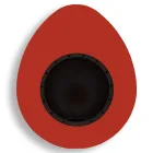 Nástěnný krb z bioethanolu v oválném provedení lakovaná ocel - Guiscard Viadurini