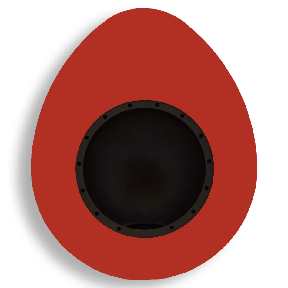 Nástěnný krb z bioethanolu v oválném provedení lakovaná ocel - Guiscard Viadurini