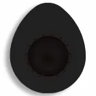 Krb z bioethanolu v oválném designu z lakované oceli - Guiscard Viadurini