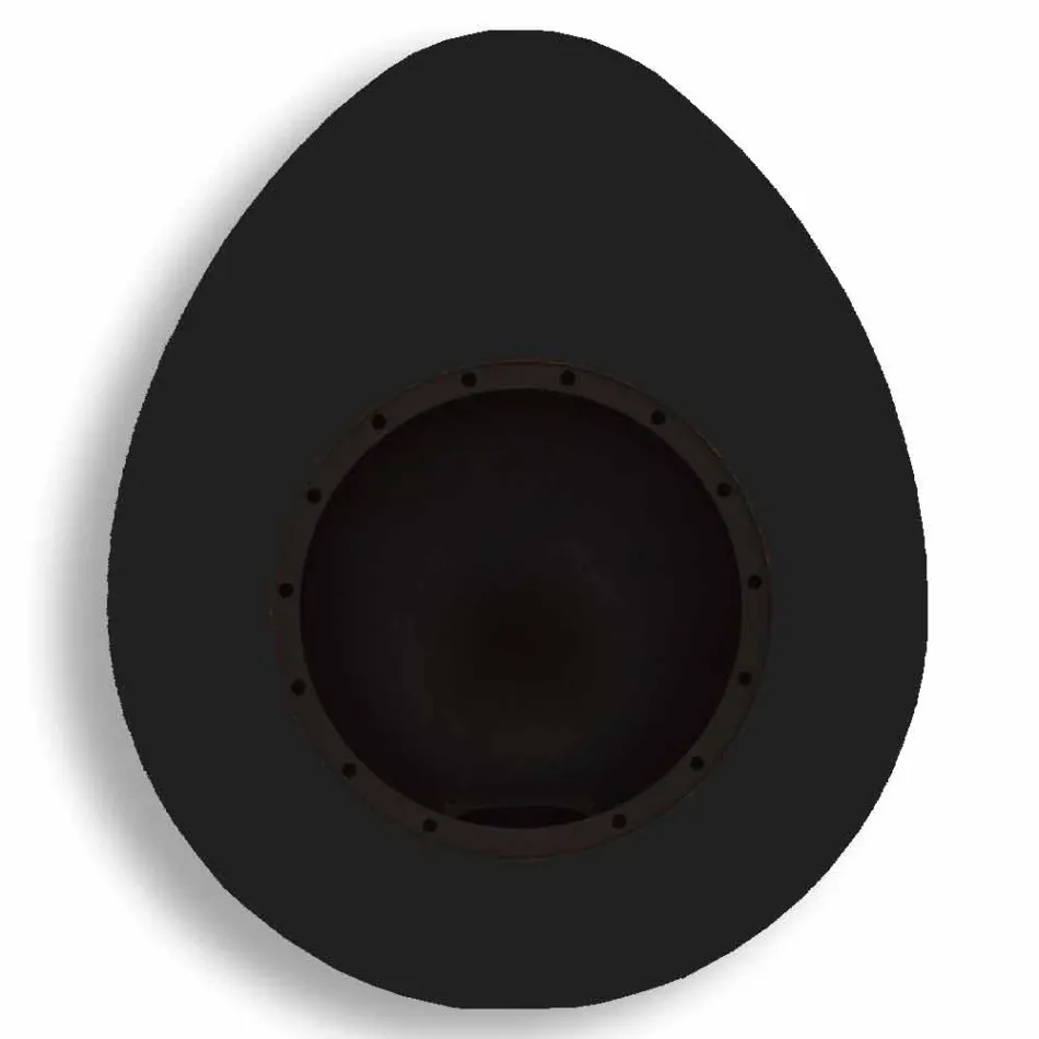 Krb z bioethanolu v oválném designu z lakované oceli - Guiscard Viadurini