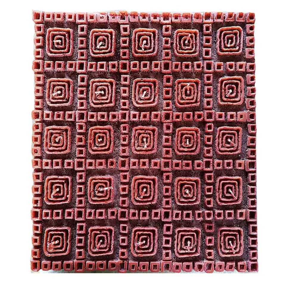 Vonná svíčka z hnědého vosku s 25 knoty Made in Italy - Piura Viadurini