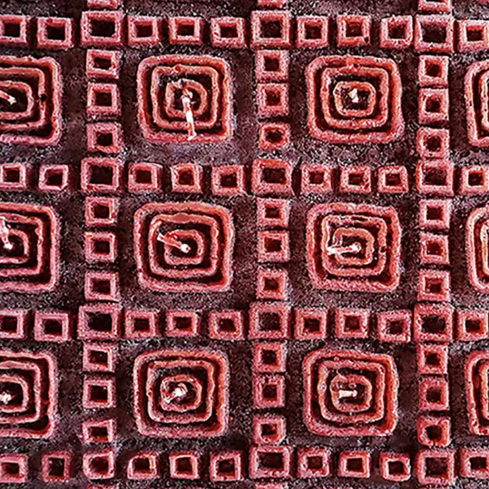 Vonná svíčka z hnědého vosku s 25 knoty Made in Italy - Piura Viadurini