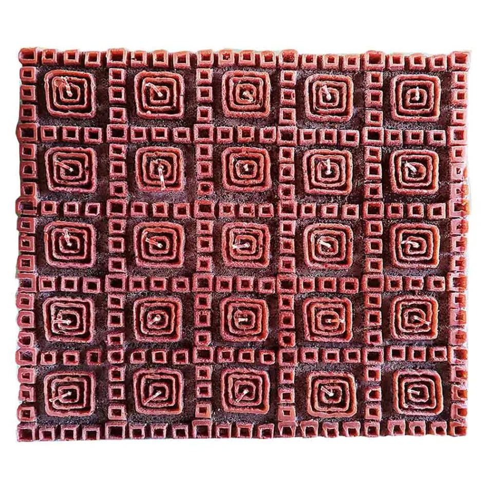 Vonná svíčka z hnědého vosku s 25 knoty Made in Italy - Piura Viadurini