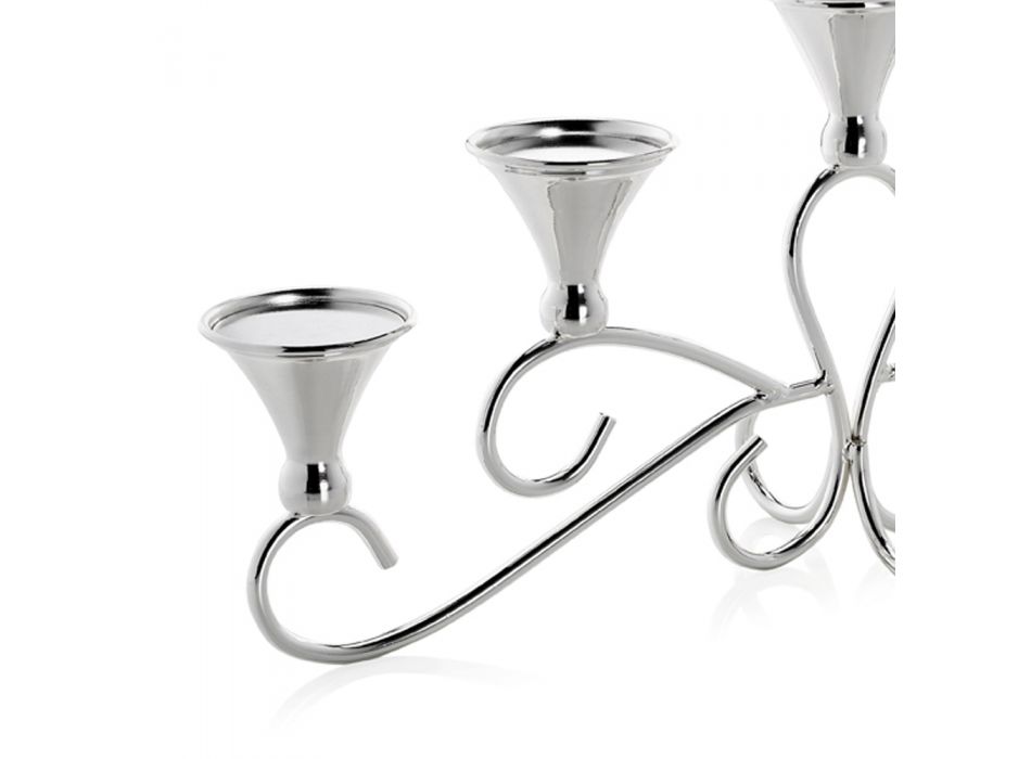 5 ozbrojených svícnů v luxusním italském designu se stříbrným kovem - Peleo