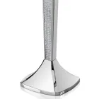 Luxusní třířadý svícen ve stříbrném kovu s třpytkami - Sbrillo Viadurini