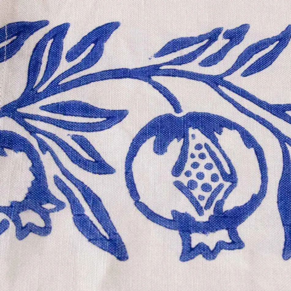 Plátěné plátno italského řemesla s ručně tištěným designem - ochranné známky Viadurini