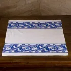 Plátěné plátno italského řemesla s ručně tištěným designem - ochranné známky Viadurini