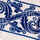 Plátěné plátno italského řemesla s ručně tištěným designem - ochranné známky Viadurini