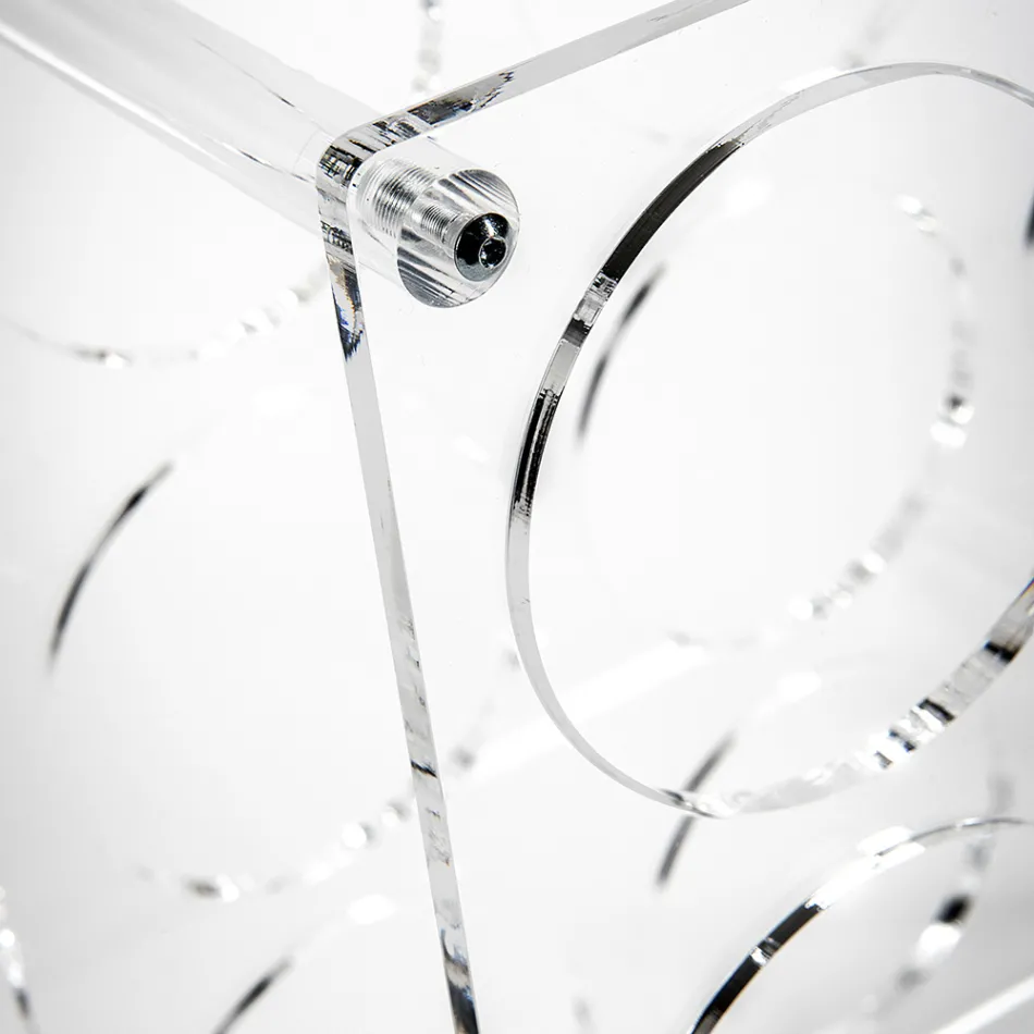 Průhledný držák na lahve z plexiskla Made in Italy - Whines Viadurini