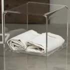 Sloupek na vozík z průhledného akrylového krystalu 1 nebo 3 police - Minervo Viadurini