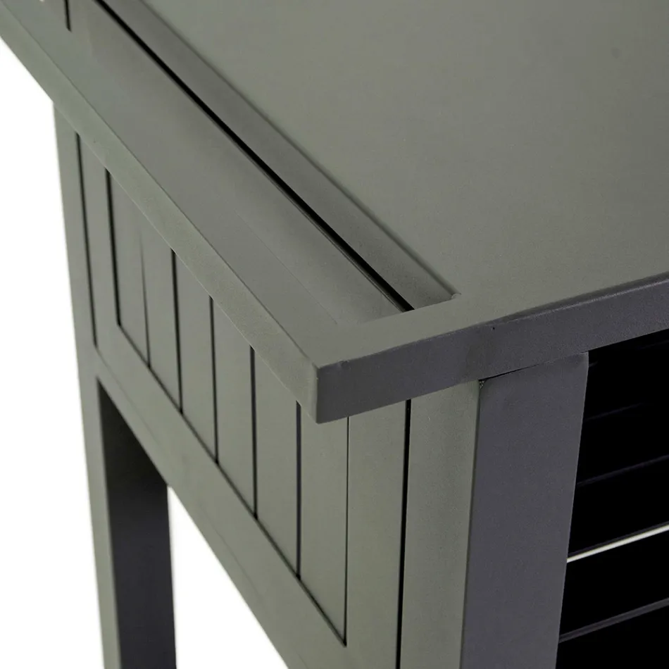 Venkovní vozík z lakovaného hliníku s různými povrchovými úpravami - Hotel Viadurini