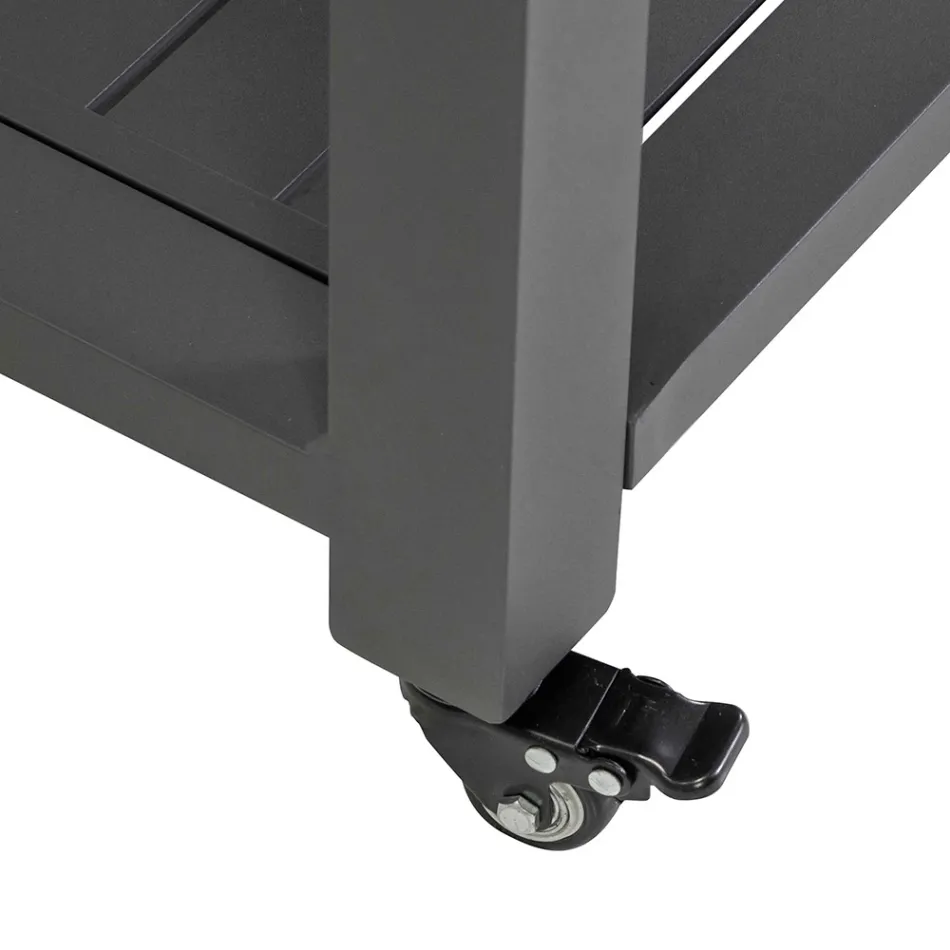 Venkovní vozík z lakovaného hliníku s různými povrchovými úpravami - Hotel Viadurini