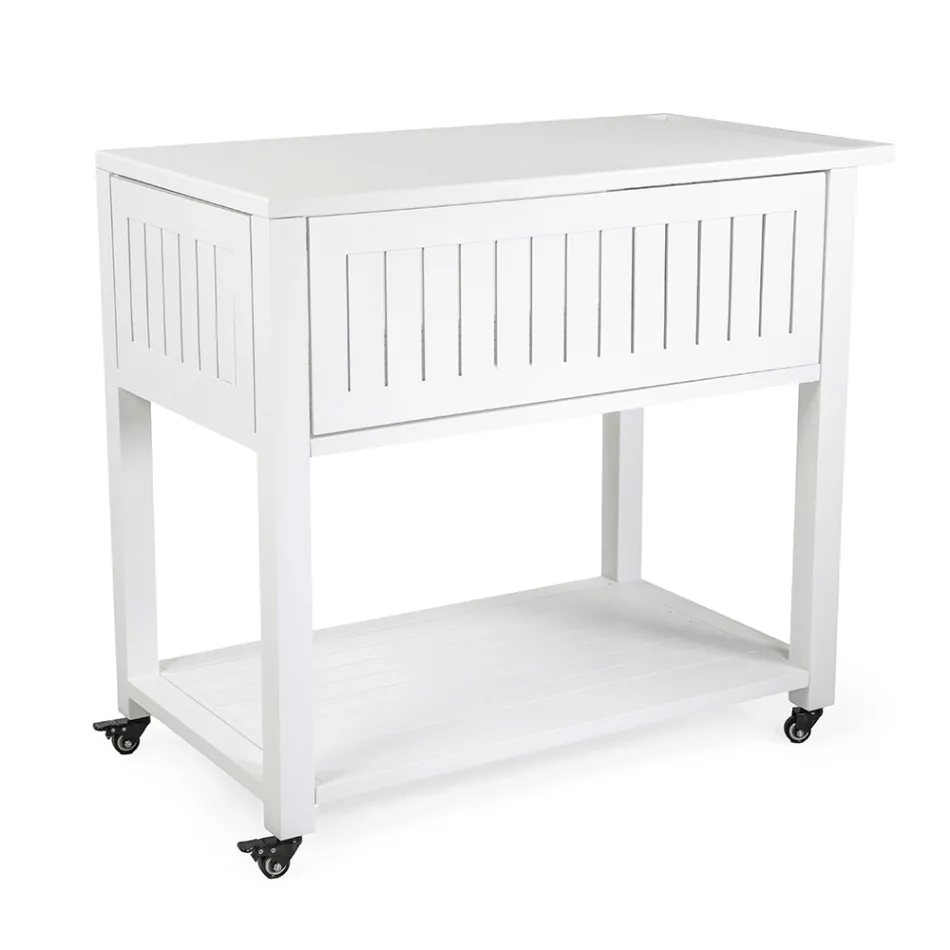 Venkovní vozík z lakovaného hliníku s různými povrchovými úpravami - Hotel Viadurini