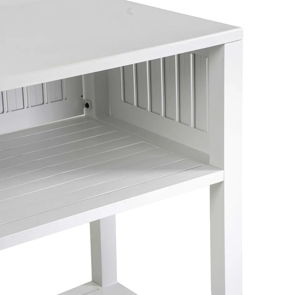 Venkovní vozík z lakovaného hliníku s různými povrchovými úpravami - Hotel Viadurini