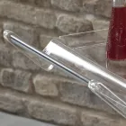 Skládací vozík z průhledného akrylového krystalu 2 tácy - Aristocles Viadurini