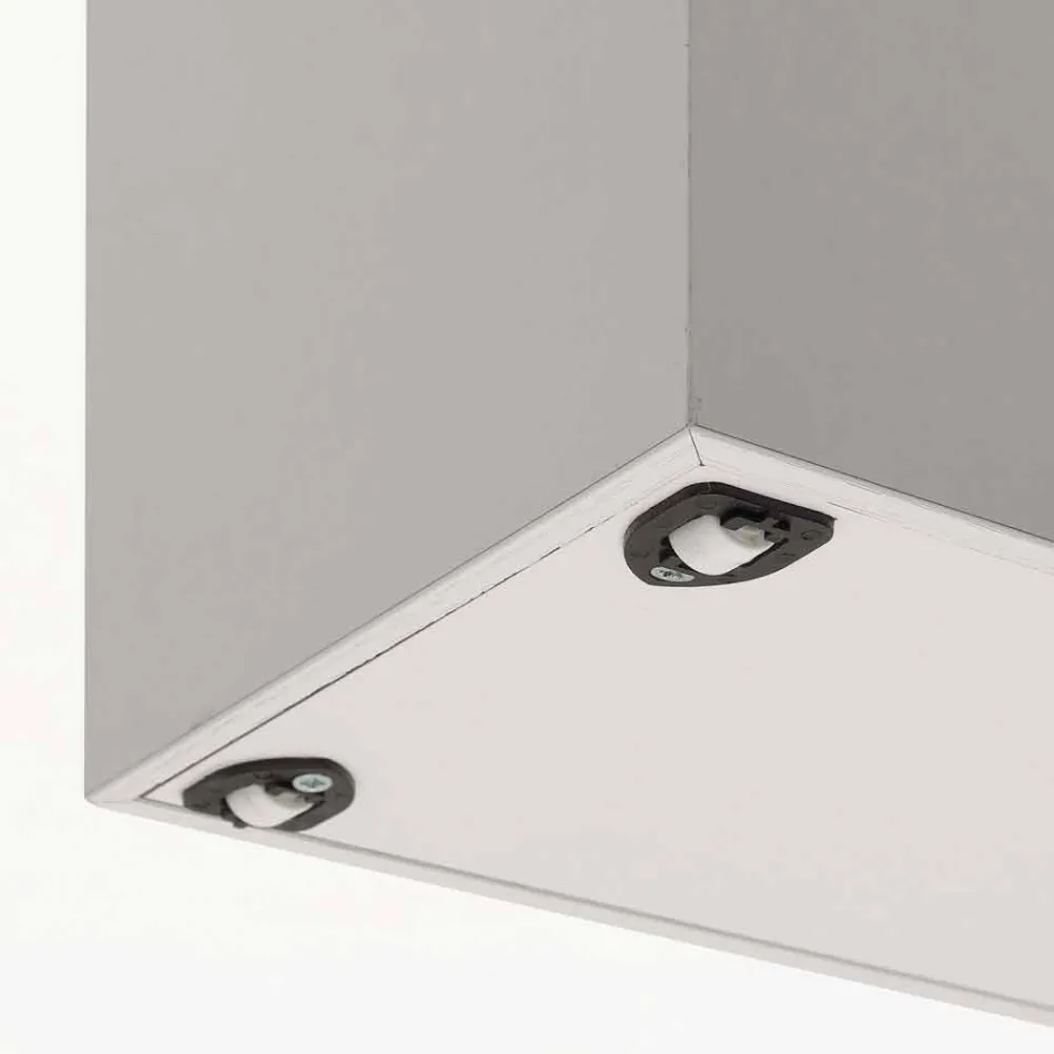 Nákupní rozšíření dveře otevřené póry bílý melamin Columbus Viadurini