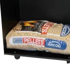 Kovový vozík na pelety s kolečky Made in Italy - Pinguino Viadurini