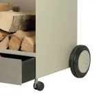 Dřevěný vozík se zásuvkou a kolečky Made in Italy - Alpaca Viadurini