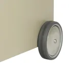 Kovový dřevěný vozík s policí a 4 kolečky Made in Italy - Geco Viadurini