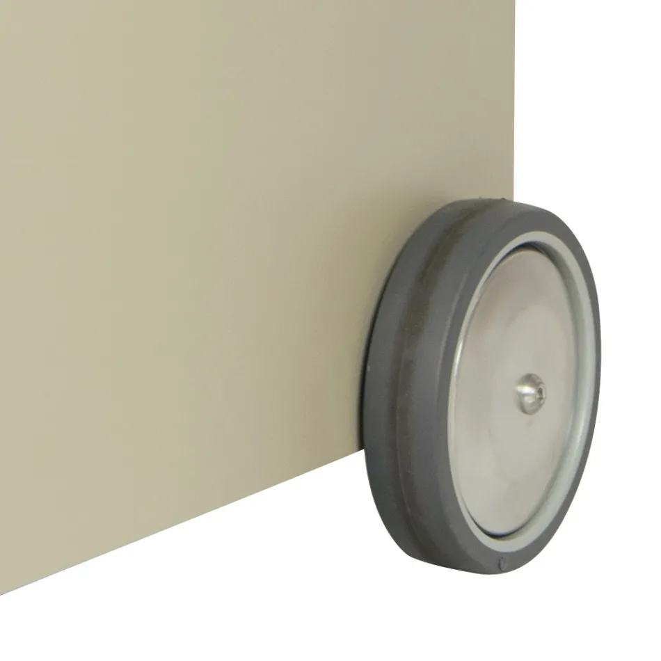 Kovový dřevěný vozík s policí a 4 kolečky Made in Italy - Geco Viadurini