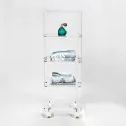 Kuchyně úložný vozík z plexiskla Made in Italy - Ercolano Viadurini