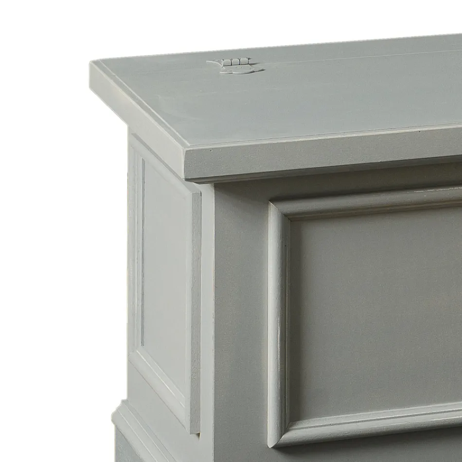 Truhla s masivní topolovou strukturou Made in Italy - Dievis Viadurini