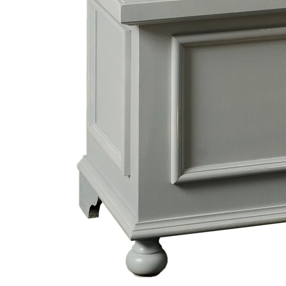 Truhla s masivní topolovou strukturou Made in Italy - Dievis Viadurini