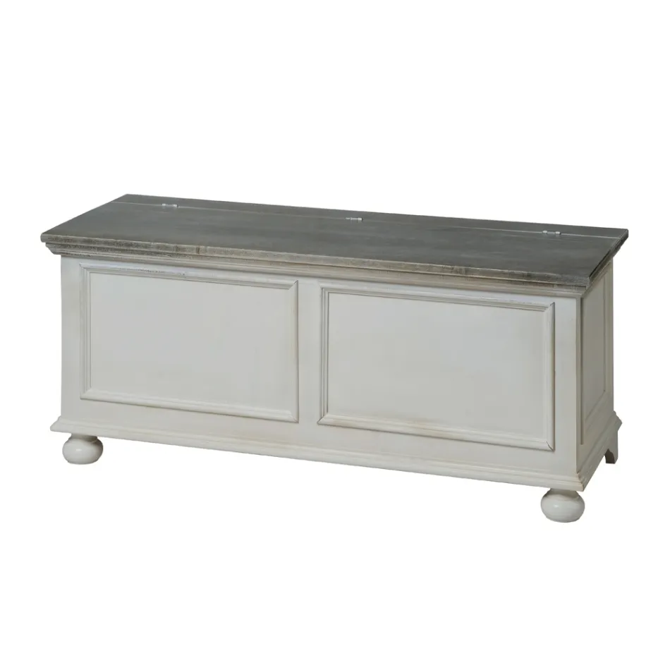 Truhla s masivní topolovou strukturou Made in Italy - Dievis Viadurini