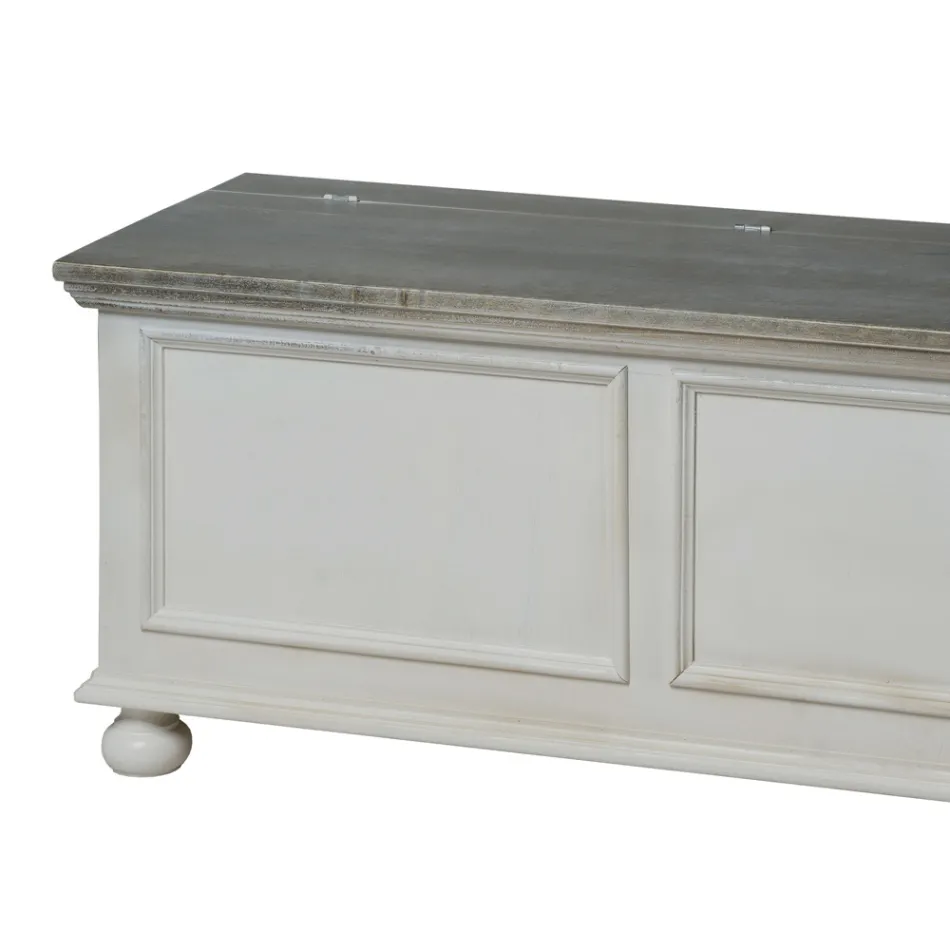 Truhla s masivní topolovou strukturou Made in Italy - Dievis Viadurini