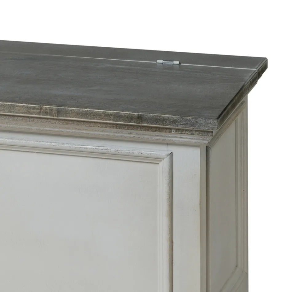 Truhla s masivní topolovou strukturou Made in Italy - Dievis Viadurini