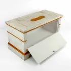 Hrudník vyrobený ručně z masivního dřeva se zlatými profily vyrobenými v Itálii - Caio Viadurini