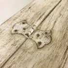 Hrudník vyrobený ručně z masivního dřeva se zlatými profily vyrobenými v Itálii - Caio Viadurini