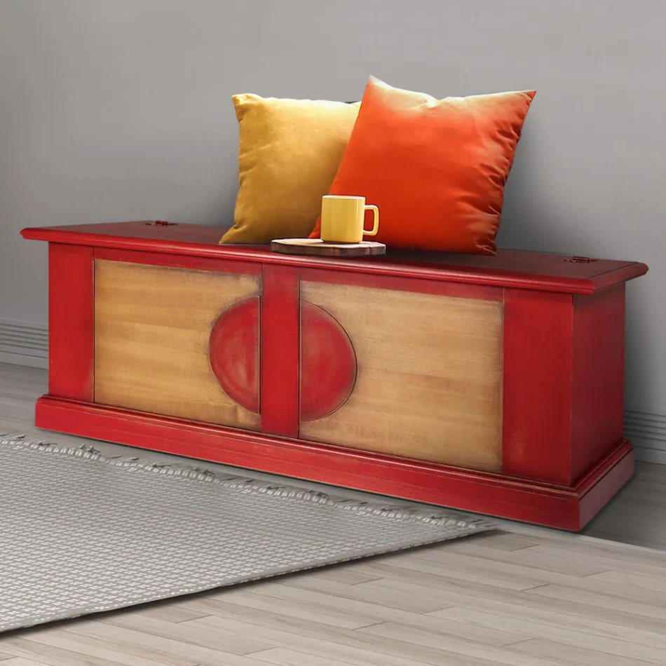 Truhla z dýhovaného dřeva s různými povrchovými úpravami Made in Italy - Krishna Viadurini