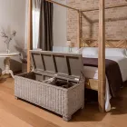 Venkovní hrudník z přírodního vlákna Kubù - Nogitsune Viadurini