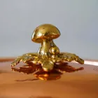 Ručně pocínovaný měděný kastrol, víko a oblouková rukojeť 26 cm - Mariagiu Viadurini