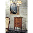 Klasická komoda z ořechového dřeva 4 nebo 6 zásuvek Made in Italy - Katerine Viadurini