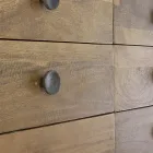 Komoda z mangového dřeva se 6 zásuvkami ve vintage designu - Desiderio Viadurini