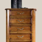 Dřevěná komoda se 7 nebo 5 zásuvkami klasického stylu Made in Italy - Richard Viadurini